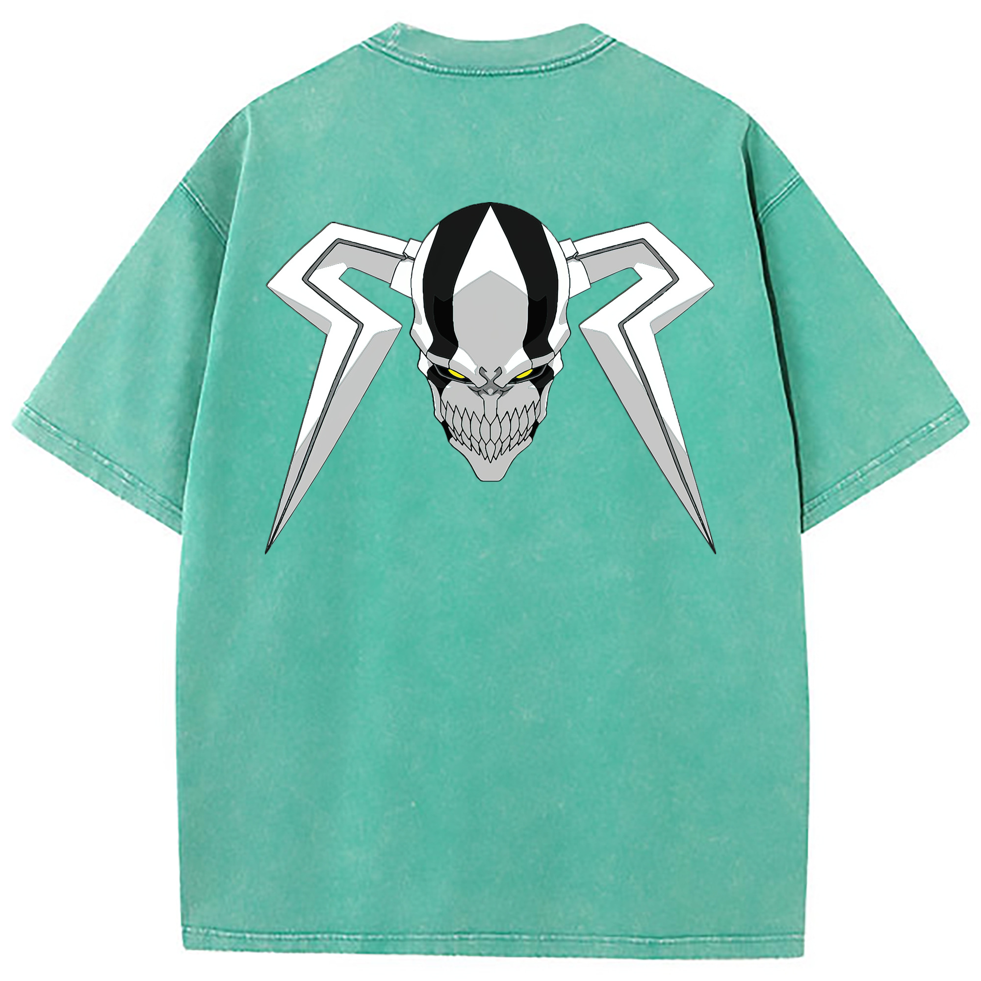 （画像用） ブリーチ 黒崎一護（くろさき いちご）BLEACH Kurosaki Ichigo 綿100% ヴィンテージ風 半袖Tシャツ（背面プリント）
